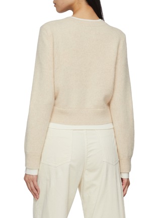 背面 - 点击放大 - MO&CO. - Layered Round Neck Cardigan