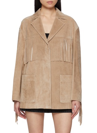 首图 - 点击放大 - MO&CO. - Fringed Suede Jacket