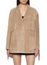 首图 - 点击放大 - MO&CO. - Fringed Suede Jacket