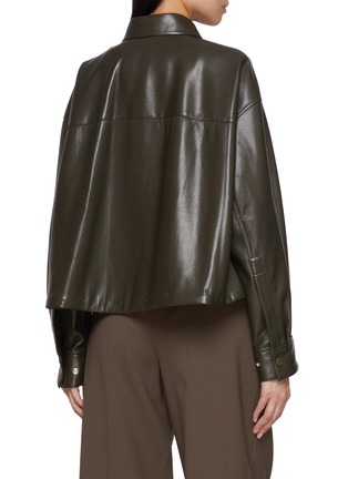 背面 - 点击放大 - MO&CO. - Faux Leather Bike Jacket