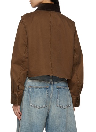 背面 - 点击放大 - MO&CO. - Cropped Cotton Bomber Jacket