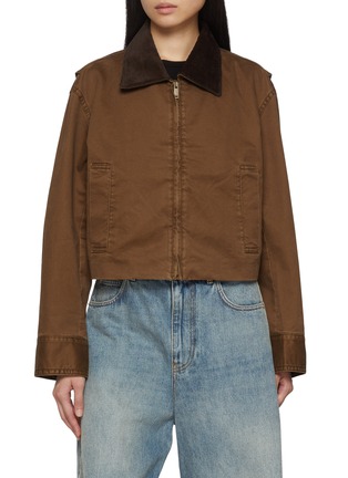 首图 - 点击放大 - MO&CO. - Cropped Cotton Bomber Jacket