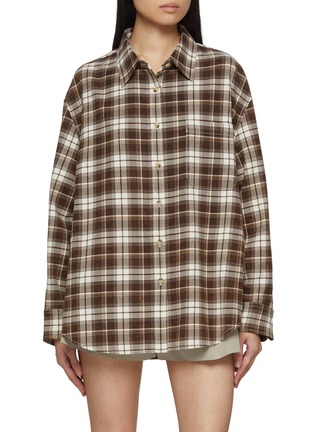 首图 - 点击放大 - MO&CO. - Long Sleeve Chequered Shirt