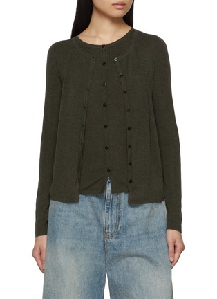 首图 - 点击放大 - MO&CO. - Layered Wool Cardigan Set
