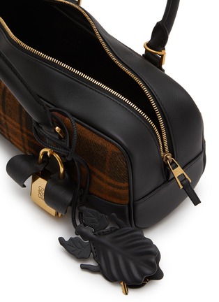 细节 - 点击放大 - LOEWE - Amazona 23 Cropped Tartan Leather Handbag
