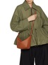 模特儿示范图 - 点击放大 - LOEWE - Mini Hammock Leather Hobo Bag