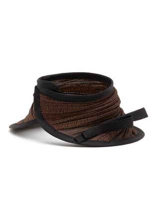 模特儿示范图 - 点击放大 - LANE’S - Foldable Buntal Lurex Hat