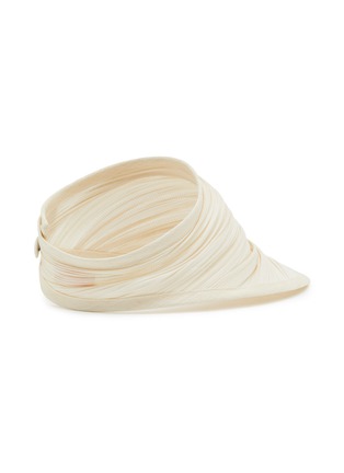 模特儿示范图 - 点击放大 - LANE’S - Foldable Buntal Lurex Visor