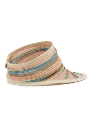 模特儿示范图 - 点击放大 - LANE’S - Foldable Buntal Lurex Visor