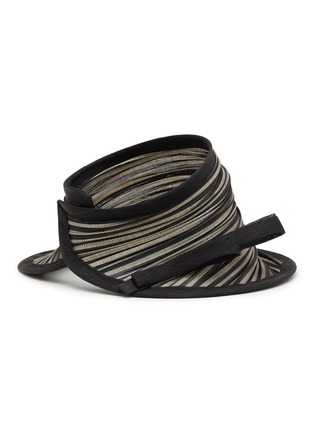 模特儿示范图 - 点击放大 - LANE’S - Foldable Buntal Lurex Hat
