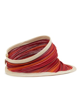 模特儿示范图 - 点击放大 - LANE’S - Foldable Buntal Lurex Visor