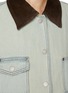  - NOIR - Mid Length Light Wash Denim Jacket