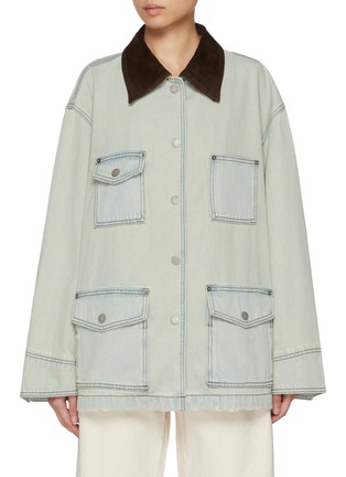 首图 - 点击放大 - NOIR - Mid Length Light Wash Denim Jacket