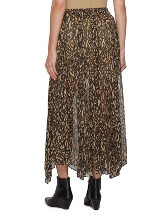 背面 - 点击放大 - NOIR - Leopard Print Silk Maxi Skirt
