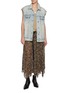 模特儿示范图 - 点击放大 - NOIR - Distressed Light Wash Gilet