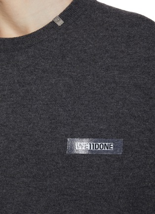  - WE11DONE - LOGO 设计羊毛针织衫