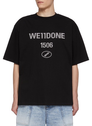 首图 - 点击放大 - WE11DONE - 仿珍珠 LOGO 纯棉 T 恤