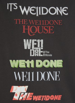  - WE11DONE - 多 LOGO 纯棉 T 恤