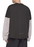 背面 - 点击放大 - WE11DONE - Two Tone Long Sleeve Cotton Jersey T-Shirt
