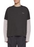 首图 - 点击放大 - WE11DONE - Two Tone Long Sleeve Cotton Jersey T-Shirt
