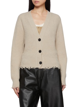 首图 - 点击放大 - NOIR - Long Sleeve V-Neck Cardigan