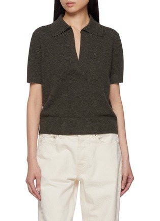 首图 - 点击放大 - NOIR - V-Neck Wool Cashmere Knit Top