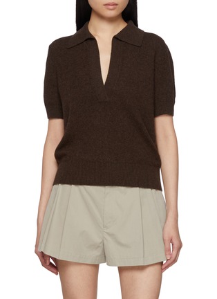 首图 - 点击放大 - NOIR - V-Neck Wool Cashmere Knit Top