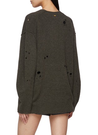 背面 - 点击放大 - NOIR - Ribbed Wool Cashmere Knit Cardigan