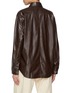 背面 - 点击放大 - EDITION - Point Collar Faux Leather Jacket