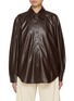 首图 - 点击放大 - EDITION - Point Collar Faux Leather Jacket