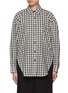 首图 - 点击放大 - EDITION - Chequered Curved Hem Shirt