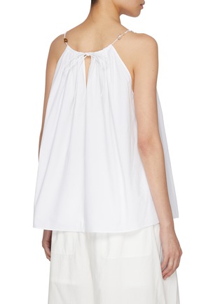 背面 - 点击放大 - EDITION - Draped Beaded Strap Cotton Vest