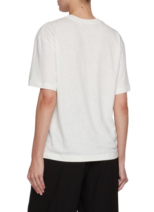 背面 - 点击放大 - EDITION - Cheetah Graphic Linen Cotton T-Shirt