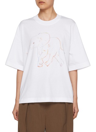 首图 - 点击放大 - EDITION - Elephant Graphic Cotton T-shirt