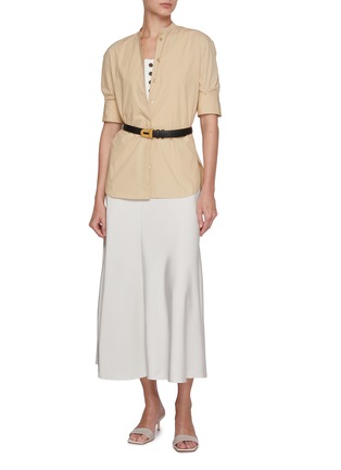 模特儿示范图 - 点击放大 - EDITION - Convertible Sleeves Cotton Shirt