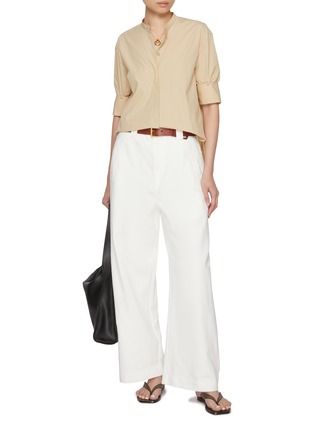 模特儿示范图 - 点击放大 - EDITION - Cotton Linen Wide Leg Pants