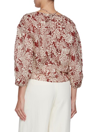 背面 - 点击放大 - EDITION - Balloon Sleeves V-Neck Cotton Blouse