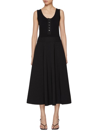 首图 - 点击放大 - EDITION - Sleeveless Ribbed Flared Dress