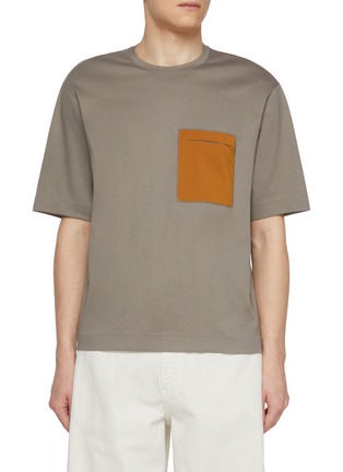 首图 - 点击放大 - TOMORROWLAND - Kamikaze Contrast Pocket Cotton T-shirt