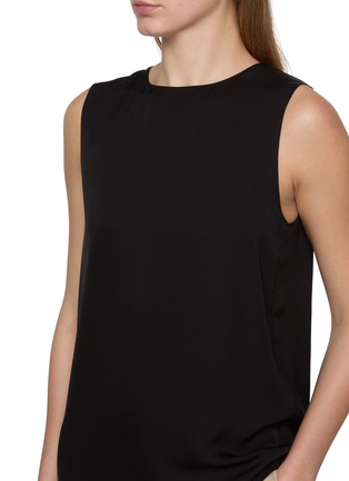  - THEORY - Sleeveless Crewneck Silk Shell Top
