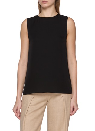 首图 - 点击放大 - THEORY - Sleeveless Crewneck Silk Shell Top