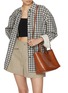 模特儿示范图 - 点击放大 - JOY GRYSON - Medium Maree Leather Tote Bag