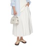 模特儿示范图 - 点击放大 - JOY GRYSON - Small Jupiter Leather Satchel Bag