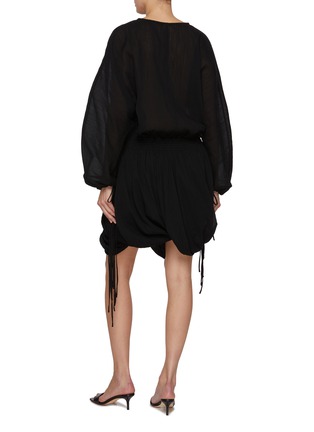 背面 - 点击放大 - TOTEME - Drawstring Blouse Cotton Dress