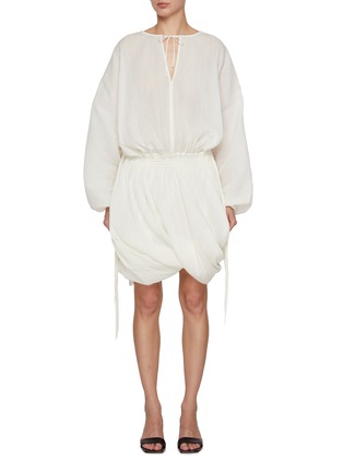 首图 - 点击放大 - TOTEME - Drawstring Blouse Cotton Dress