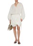 模特儿示范图 - 点击放大 - TOTEME - Drawstring Blouse Cotton Dress