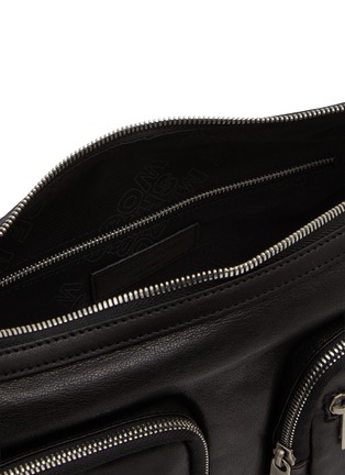 细节 - 点击放大 - MARGESHERWOOD - Outpocket Washed Leather Hobo Bag
