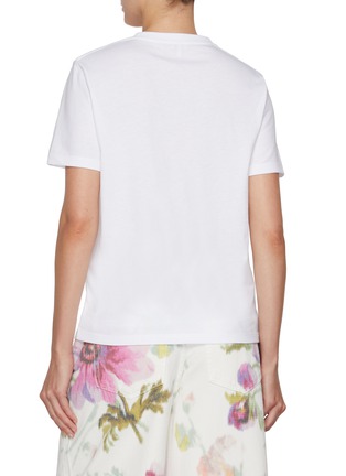 背面 - 点击放大 - LOEWE - Anagram Floral Embroidered Cotton T-shirt