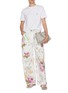 模特儿示范图 - 点击放大 - LOEWE - Anagram Floral Embroidered Cotton T-shirt