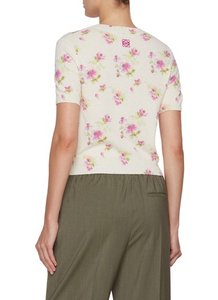 背面 - 点击放大 - LOEWE - Floral Short Sleeve Sweater